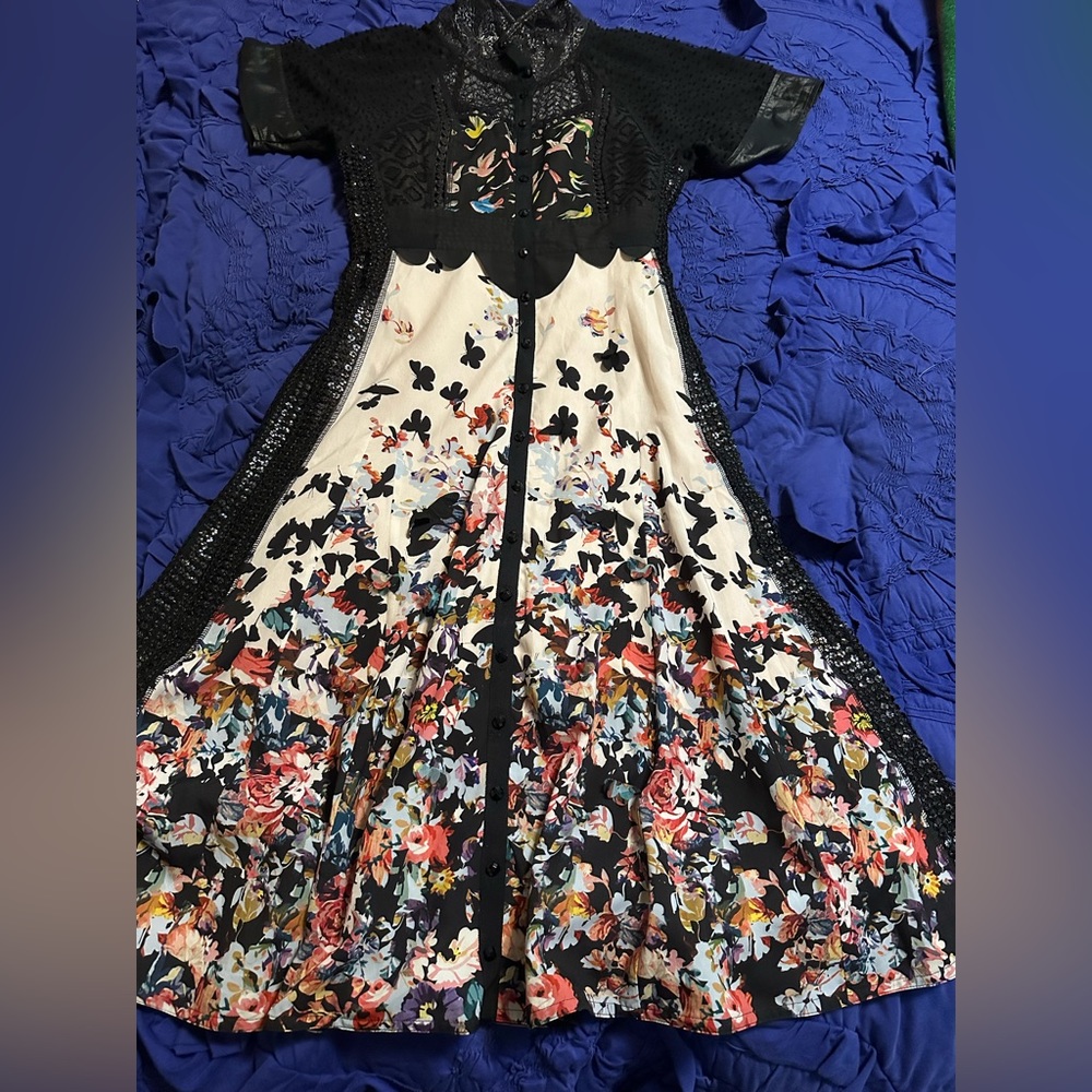 Byron Lars Beauty Mark butterfly dress size 4
